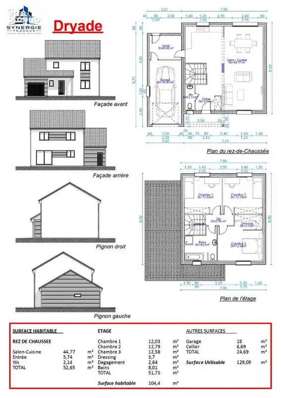Terrain 630 m2 + Projet de Construction Maison 102 m2 à Vigy Parcelle n° 2 - photo 3