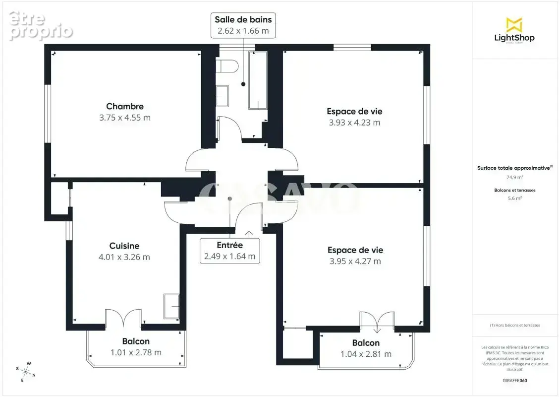 Vente Appartement 3 pièces de 75m² - 67100 Strasbourg - photo 12