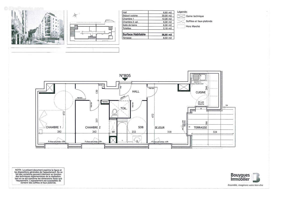Appartement t3  avec garage - photo 8