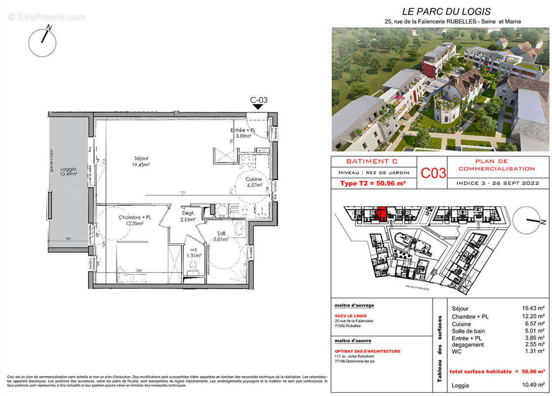 Appartement à RUBELLES