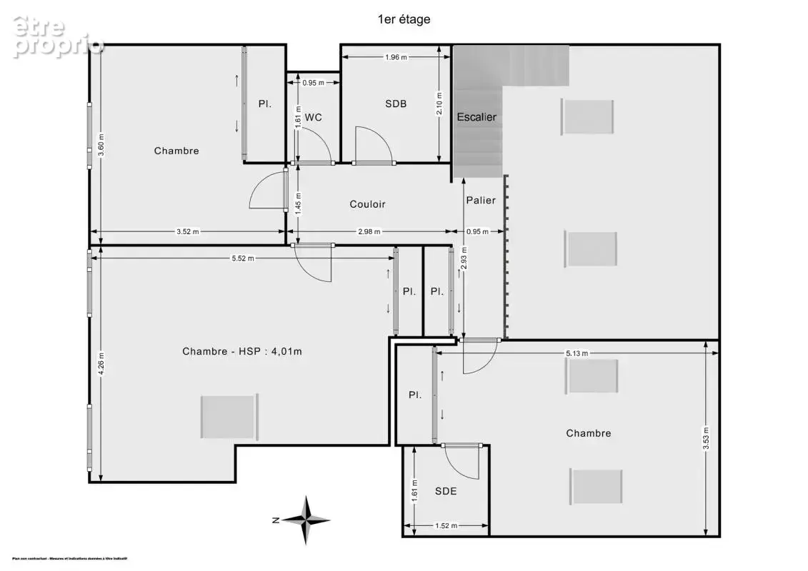 Duplex de 147 m2 - Dernier étage - Traversant et avec un balcon - 4 chambres - Proche canal / Métro église de Pantin - photo 13