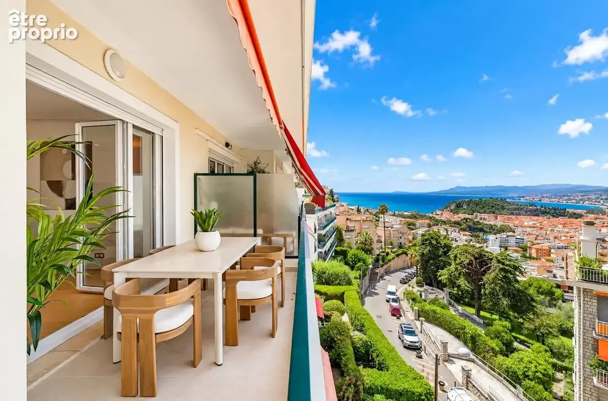 Nice / mont-alban (06300) - vente magnifique appartement 3 pièces rénové vue mer panoramique avec terrasse - photo 5