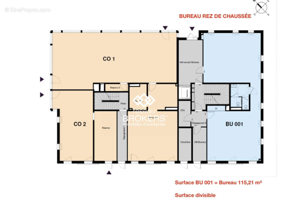 PLAN RDC / LOCAUX COMMERCIAUX - Commerce à SAINT-BRIEUC