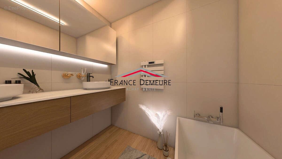 Vue de la salle de bains - Appartement à CORMEILLES-EN-PARISIS