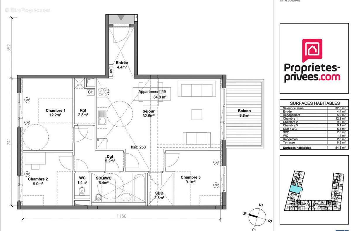 Appartement à MONTEUX