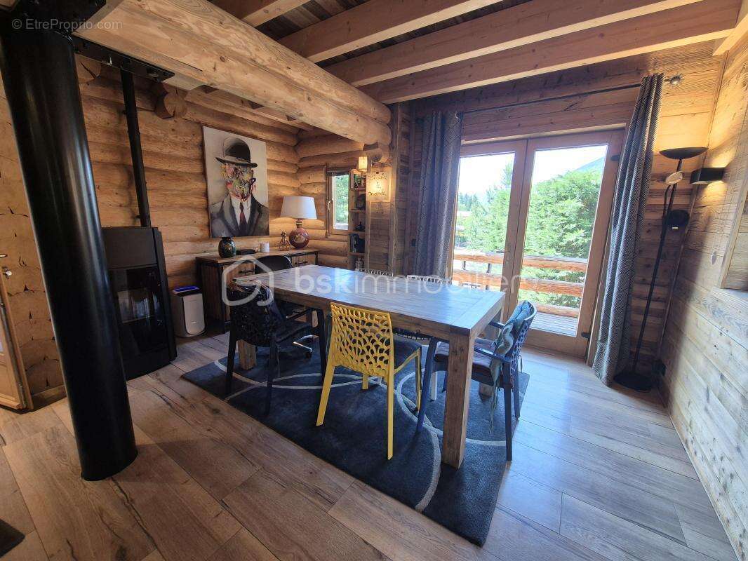 chalet d'exception en rondins – all0s – prestations haut de gamme – vue panoramique  - photo 2