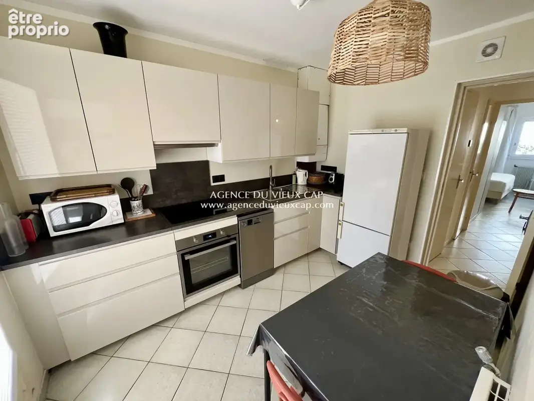 Achat cap d'agde secteur vieux port / falaises spacieux t3 en rdc vue jardin avec parking prive - photo 4