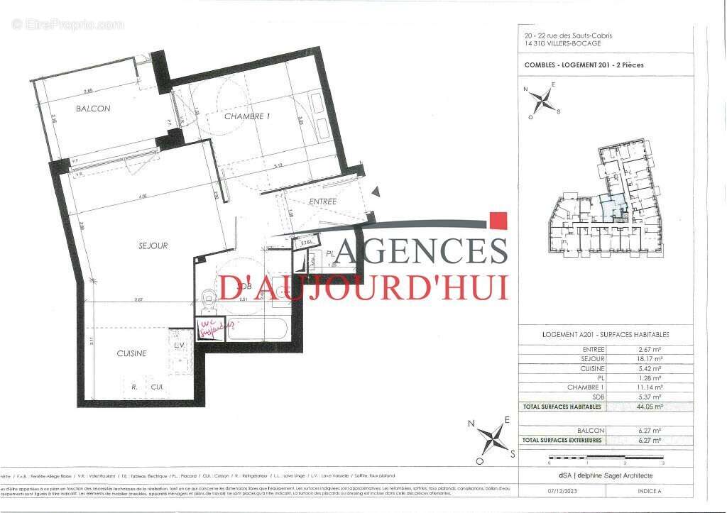 Appartement à VILLERS-BOCAGE