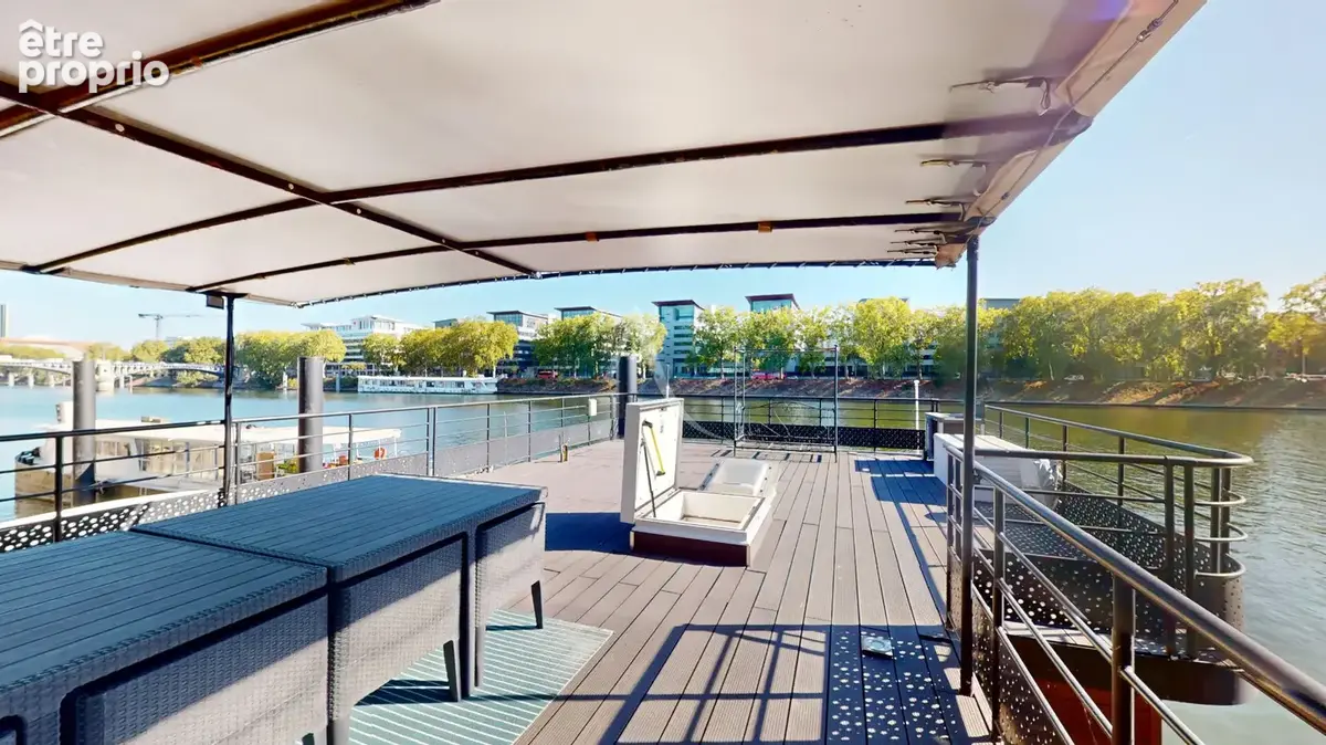 Asnières-sur-seine - maison flottante d'exception - 85 m²  habitable - 3 chambres - terrasses - 550 000 - photo 13