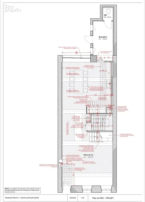 CHATILLON SUR SEINE (21) : ensemble immobilier contemporain de 215m2  rénové en 2024 ,terrain et garage. - photo 33