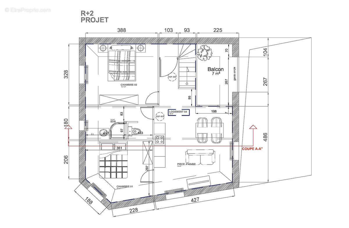 Appartement à MARQUETTE-LEZ-LILLE