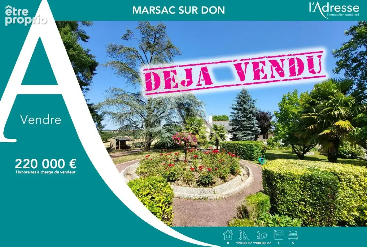 Maison à MARSAC-SUR-DON