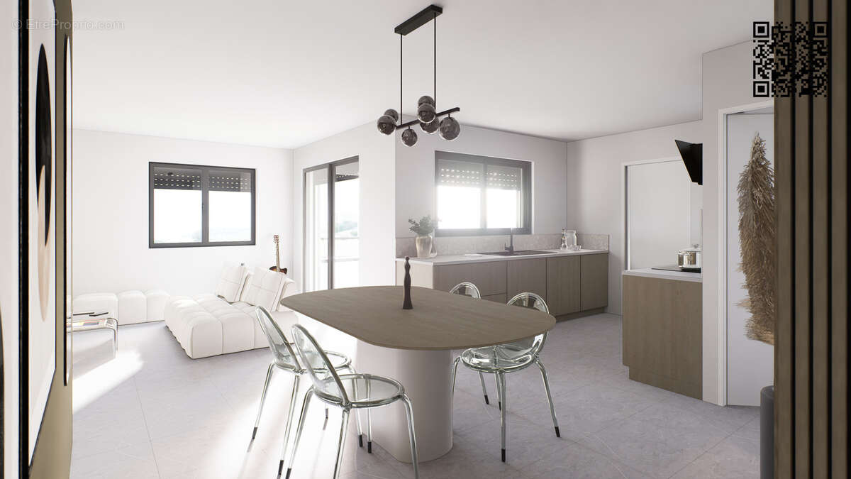 Proposition d'aménagement cuisine - Image non contractuelle -  - Appartement à LONGESSAIGNE