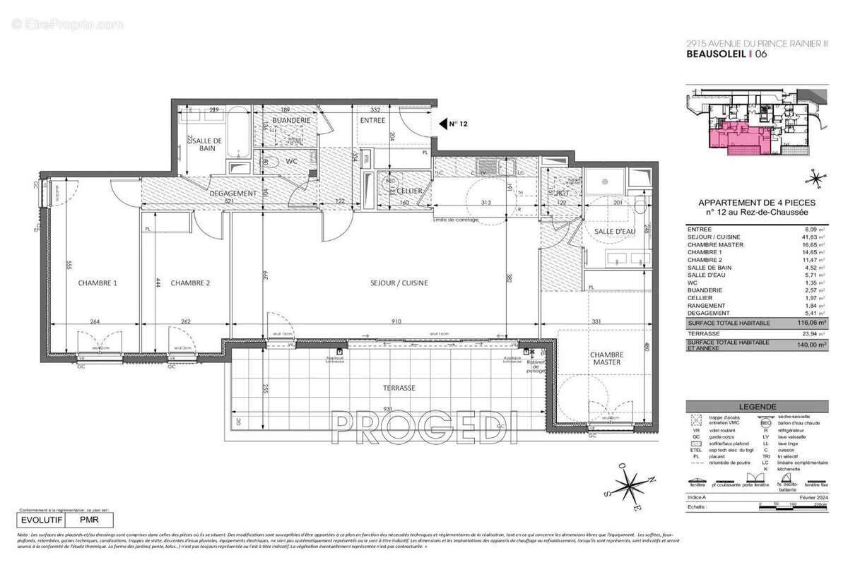 Appartement à BEAUSOLEIL