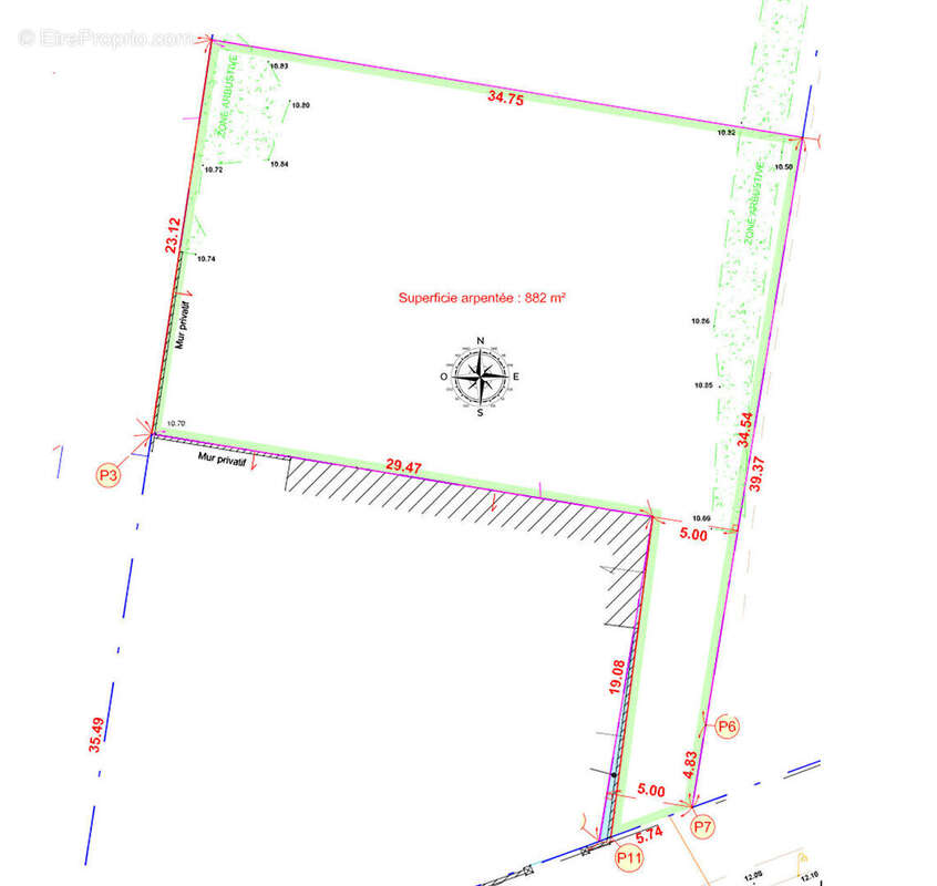 Terrain à SAINTE-SOULLE