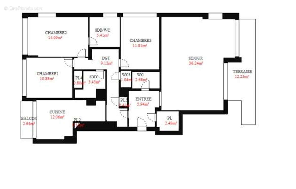 Appartement à MARSEILLE-8E