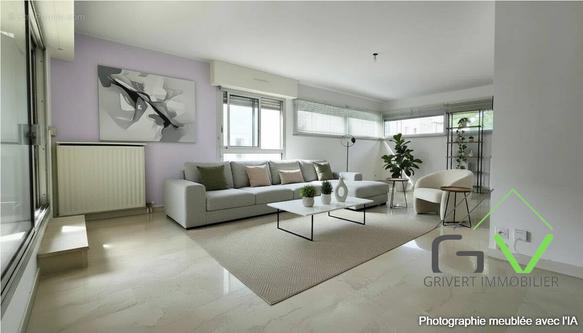 Photographie meublée avec l'IA - Appartement à NIMES