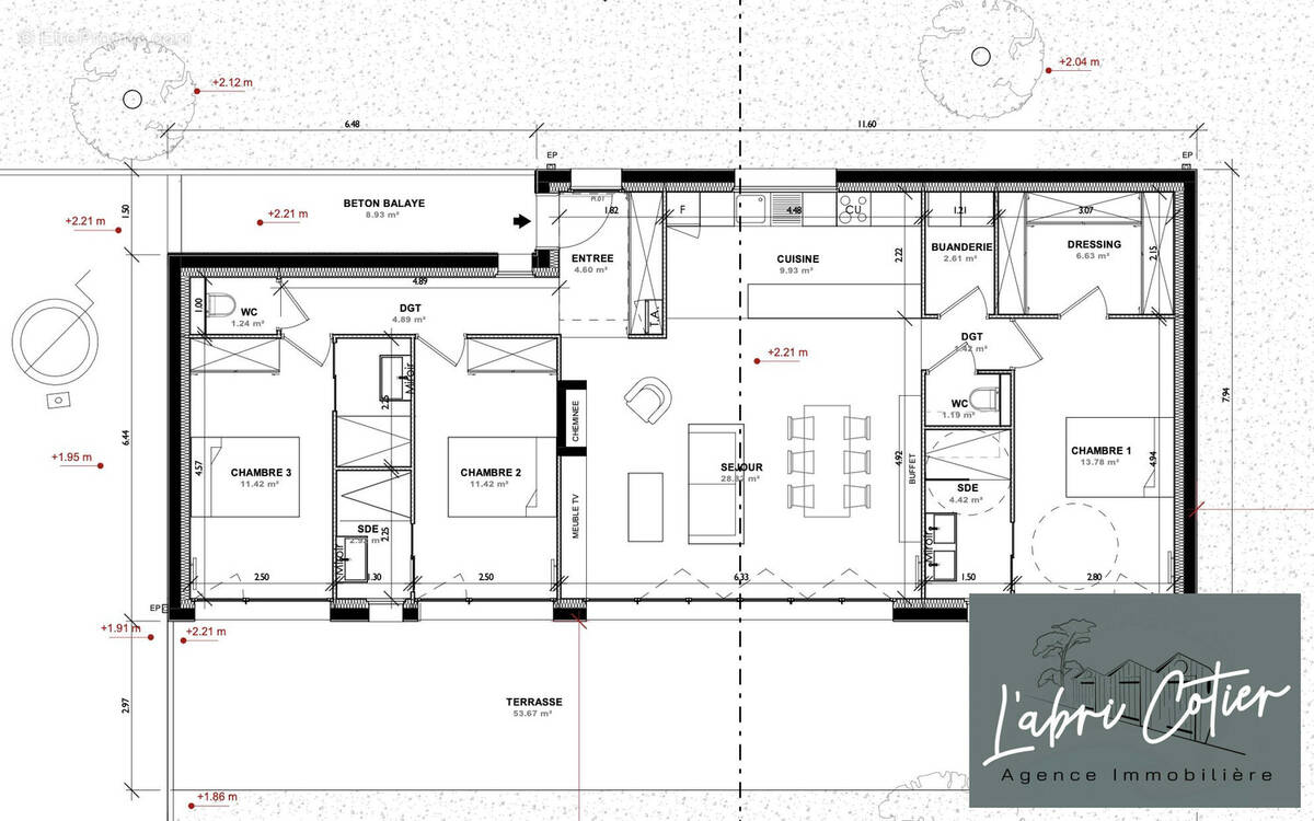 Plan maison - Maison à SAINT-HILAIRE-DE-RIEZ