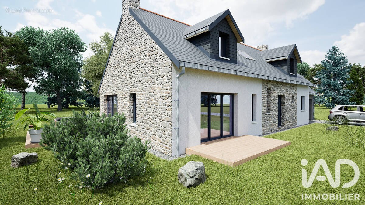 Terrain 1052 m² à Vains  - photo 1