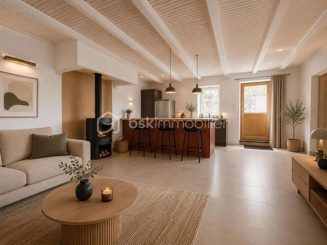 Maison en pierres 90m² - 4 chambres avec jardin Sud et dépendances - Saint-Dolay - photo 2