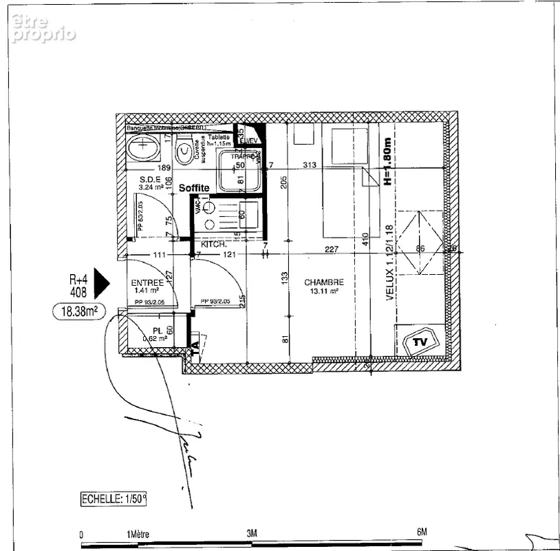 Appartement Marseille 1 pièce(s) 21 m2 - Saint Pierre - Dernier étage - Investisseurs - photo 8