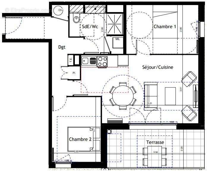 Appartement à MARSEILLAN