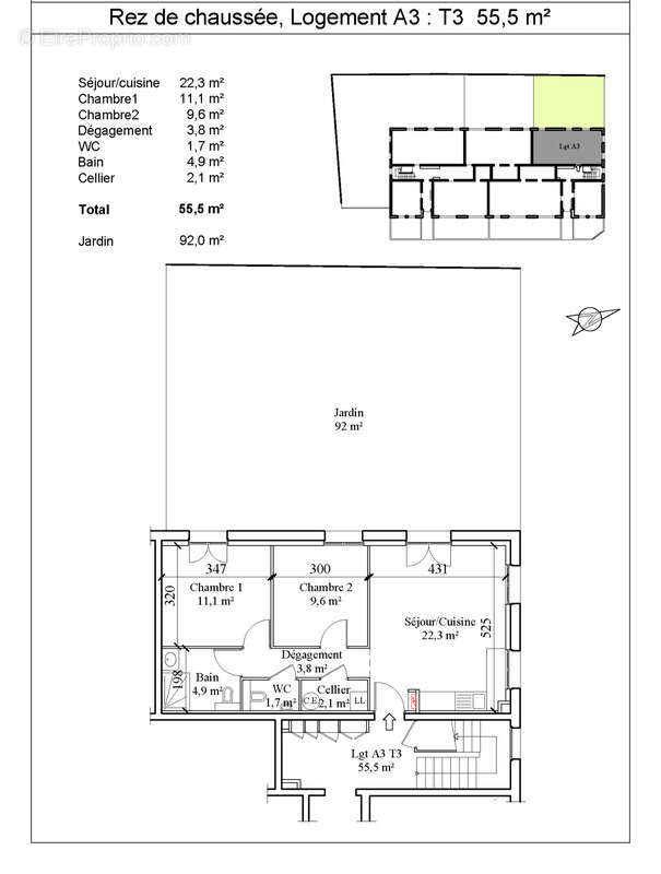 Appartement à SAINT-JEOIRE
