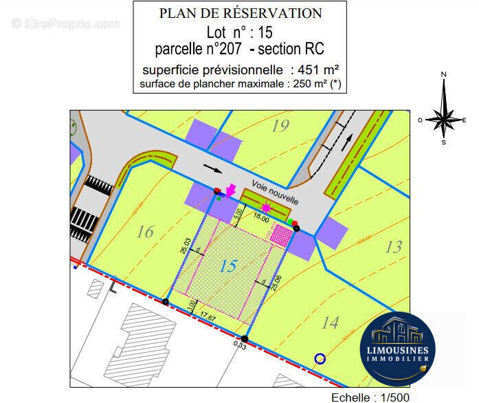 Terrain 451 m² à Limoges  - photo 2