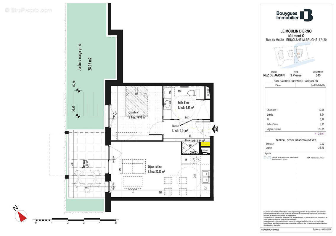 Appartement à ERNOLSHEIM-BRUCHE