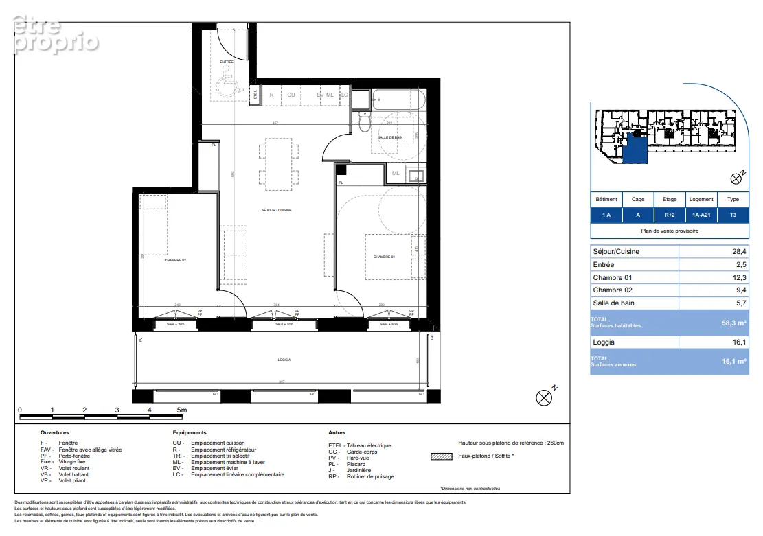 Appartement T3 - 58m2 - Toulouse - photo 2