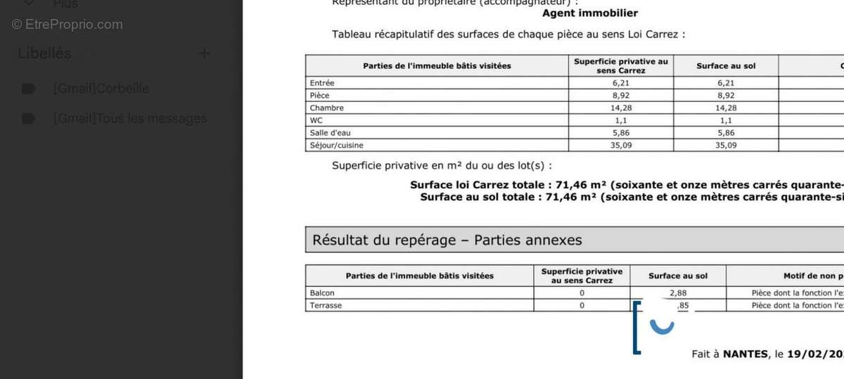 Appartement à NANTES