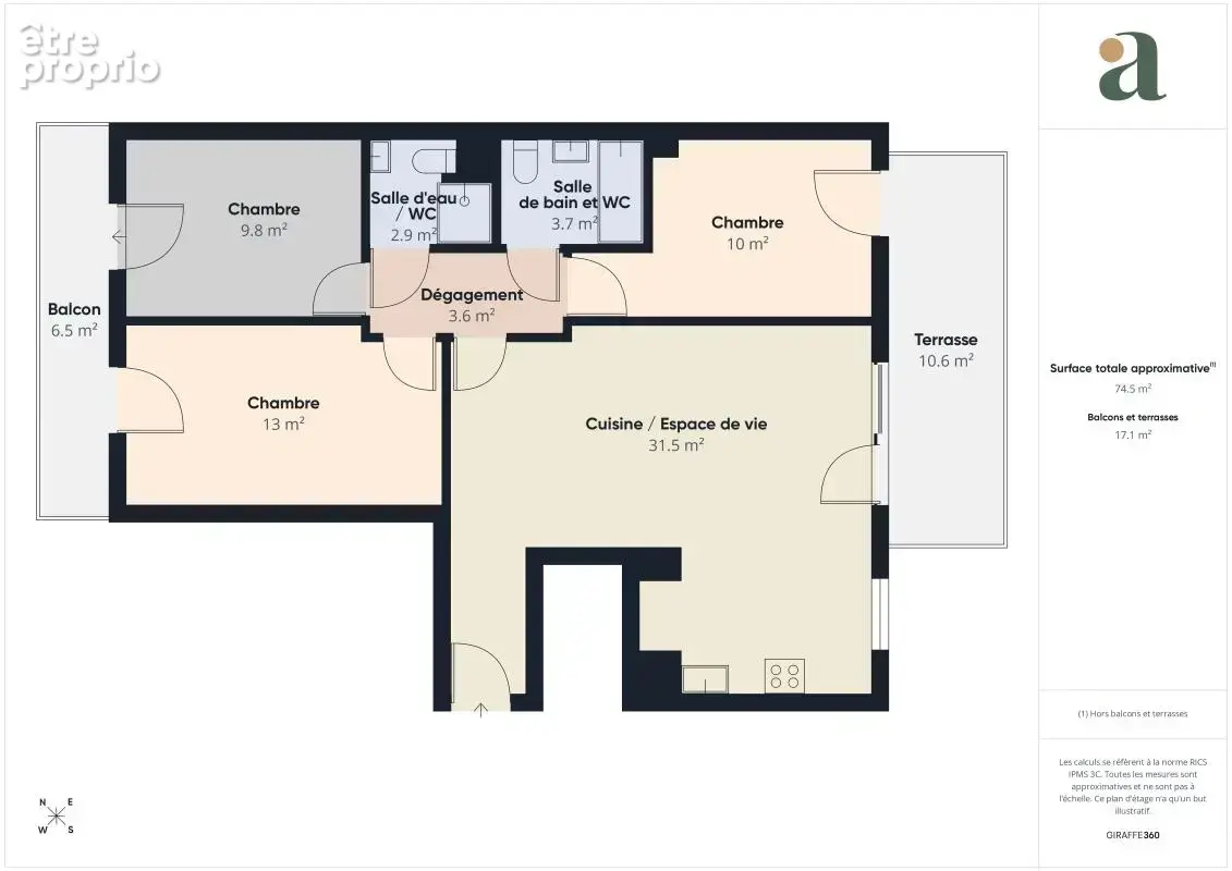 Appartement 4 pièces avec terrasse, balcon et parking – Argenteuil (95100) - photo 3