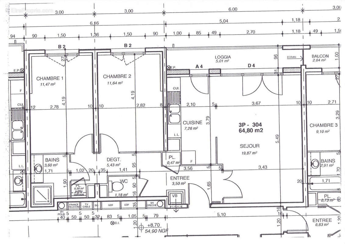 Appt 3 pieces centre ville - photo 15