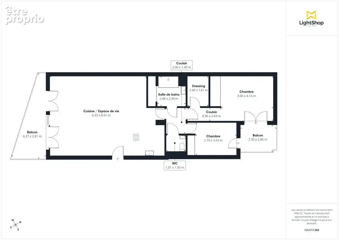 Appartement 3 pièces de 98 m² avec balcon / terrasse et parking - Rue Albert Dhalenne, Saint-Ouen-Sur-Seine - photo 18