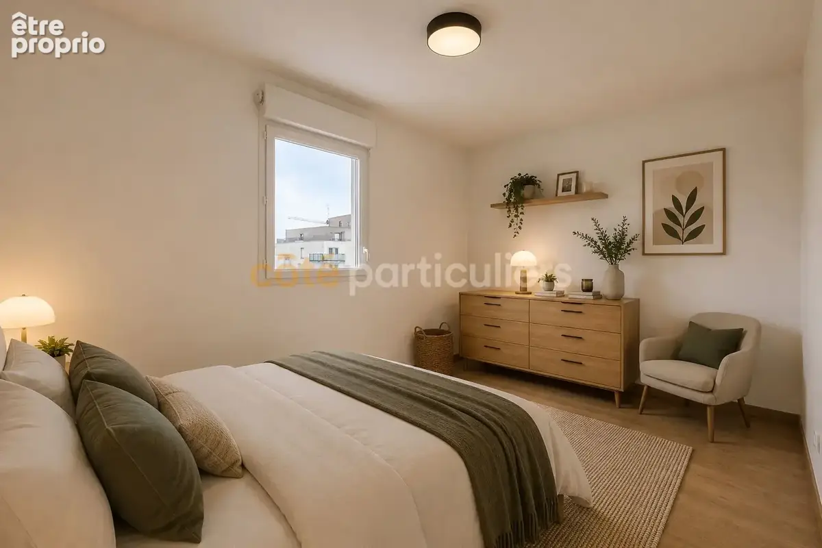 Nantes/ouest -- t3 -- 2 chambres -- balcon -- expo sud -- dernier etage - photo 11