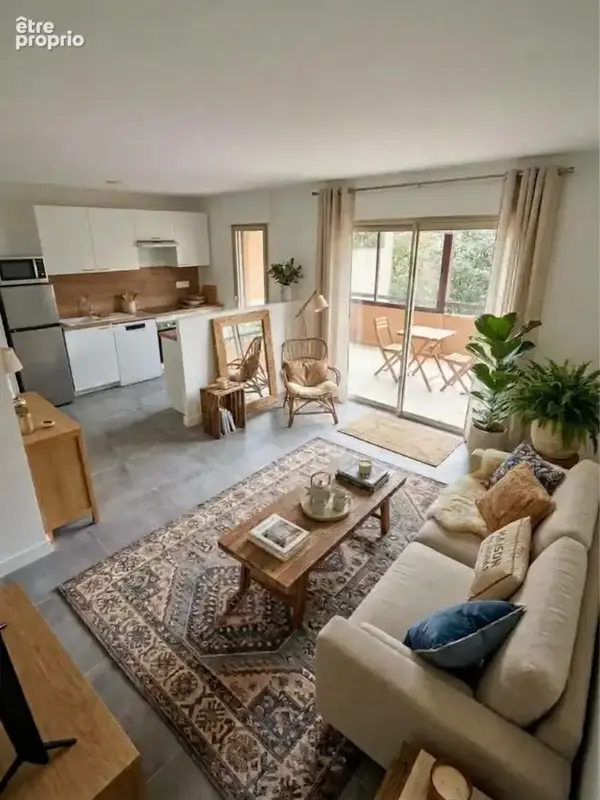 A vendre 330 000 euros un magnifique 3 pièces 57m2, terrasse profonde de 37m2, piscine, garage fermé dans rési - photo 2