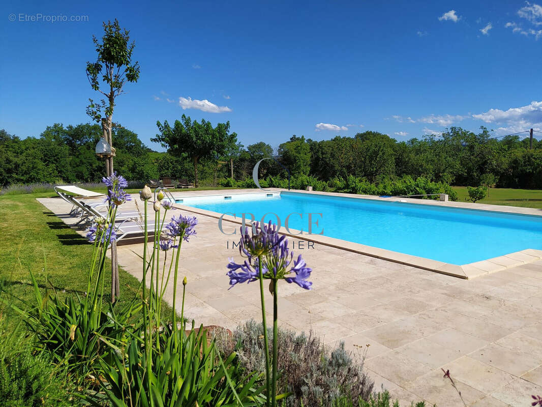 Piscine 15 x 6 - Maison à SAINT-MICHEL-D&#039;EUZET