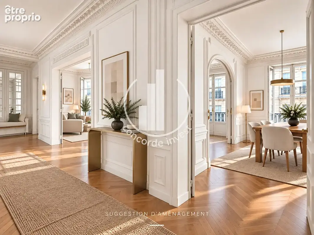 Appartement Ternes - 6 pièce(s) 235 m2 - baignés de soleil - haussmanien - photo 3