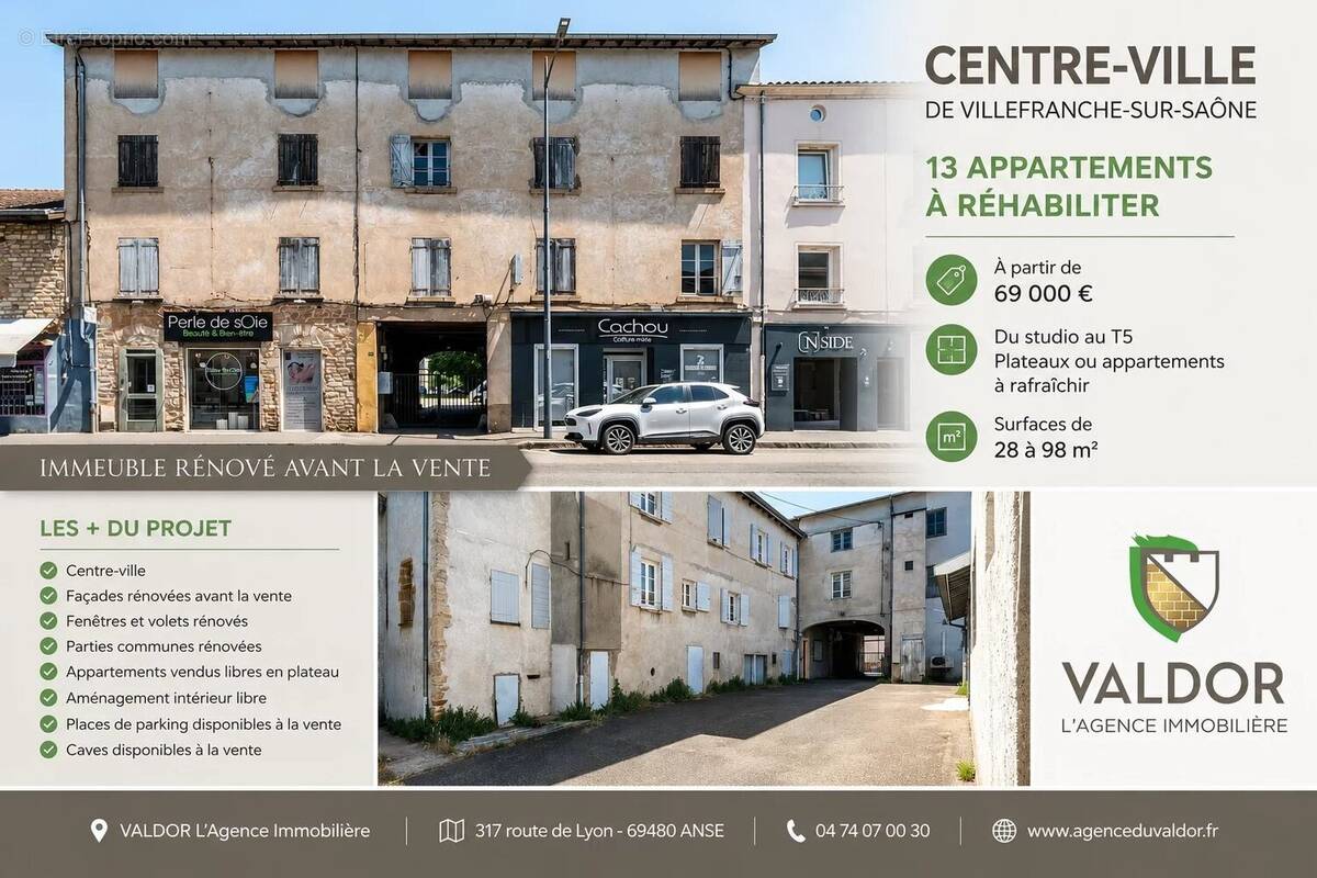 Appartement à VILLEFRANCHE-SUR-SAONE
