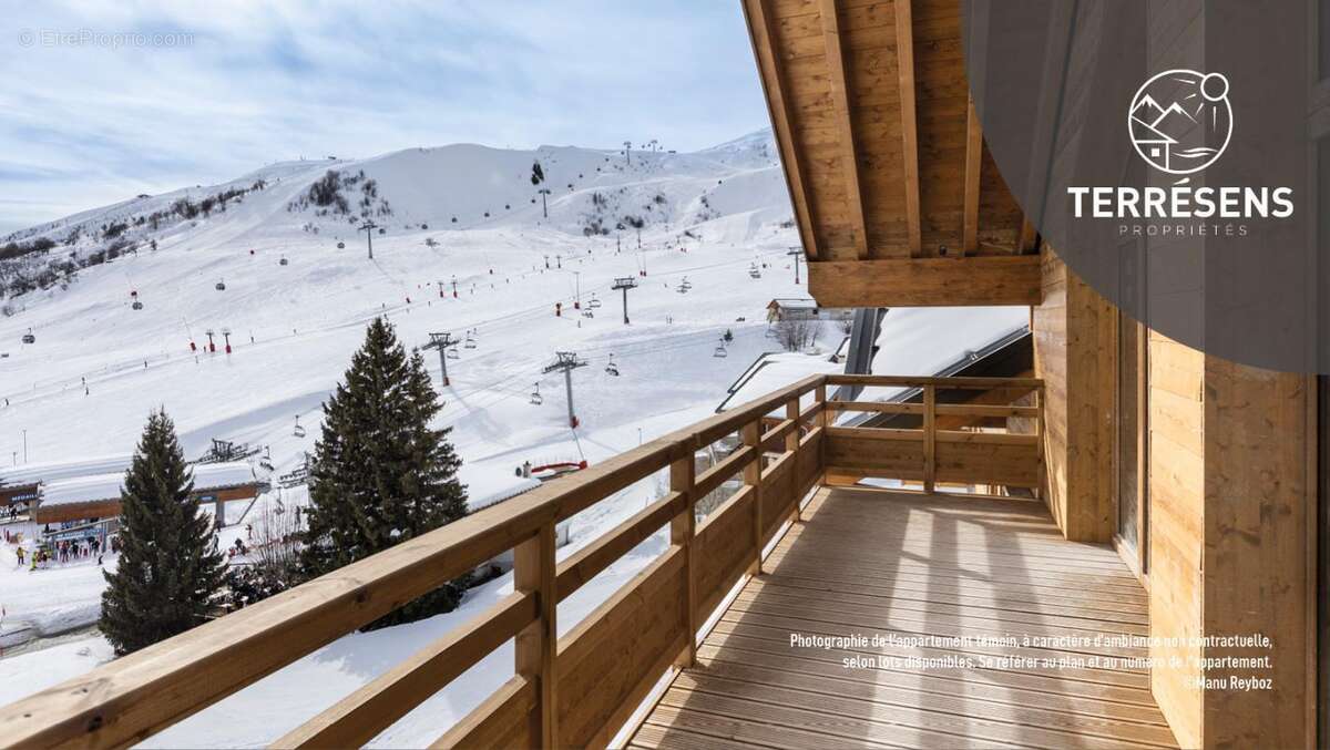 Appartement t3 bureau - résidence le caprice blanc à la toussuire - photo 11