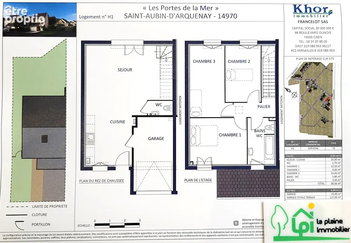 Maison de 4 pièces principales avec garage sur un terrain de  177m² - photo 2