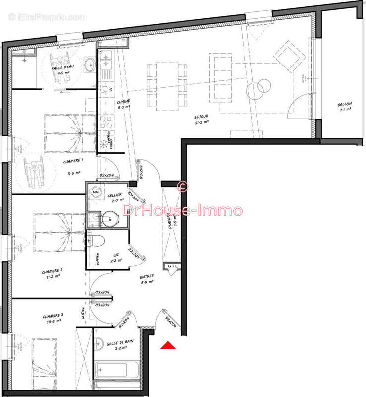 Appartement à MERLIMONT