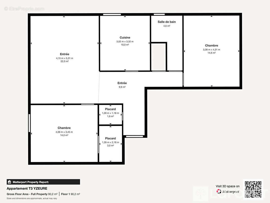 Appartement à YZEURE