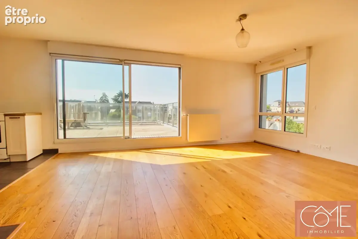 A vendre appartement type 4 - 80m² - terrasse exposee ouest - balcon - 2 stationnements en sous sol - proche centre ville et met - photo 2