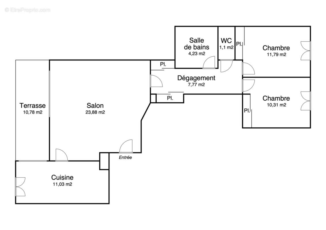Appartement à MARSEILLE-4E
