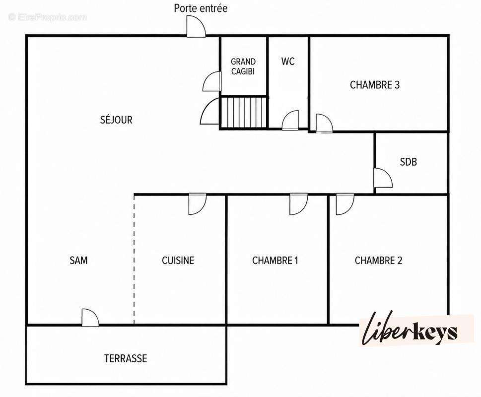 Maison individuelle T6 vivable de plain-pied - sous-sol total - jardin - une dépendance - Puiseux Le Hauberger - photo 19