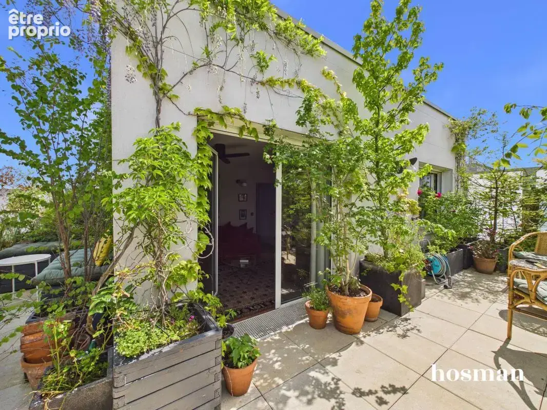 Coup de cœur ! Duplex traversant de 100m² avec immense terrasse (46m²) et jardin d'hiver - Derniers étages - Nanterre - photo 2