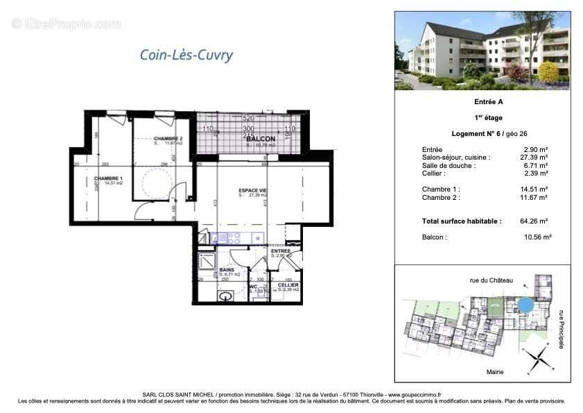Appartement à COIN-LES-CUVRY