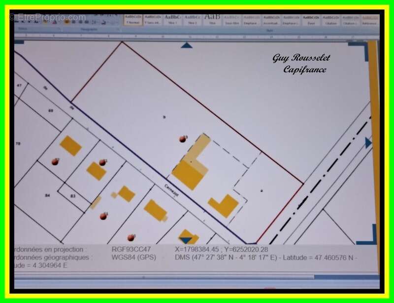 Terrain à COURCELLES-LES-SEMUR