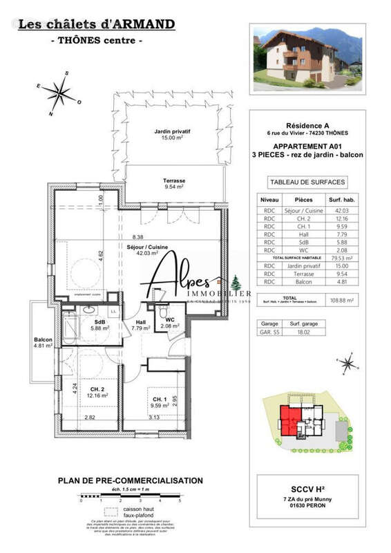 batiment A - Appartement à THONES